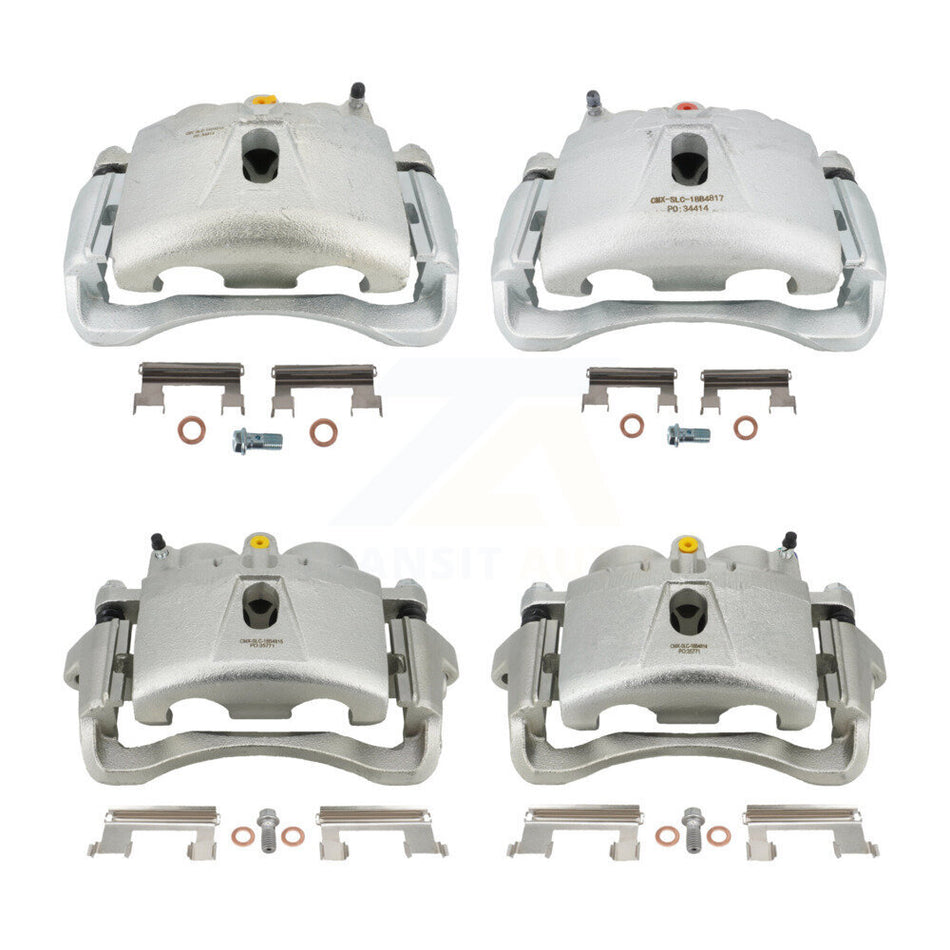 Front Rear Brake Caliper Left Right Kit For 2001-2003 Chevrolet Silverado 3500 GMC Sierra KBC-100818