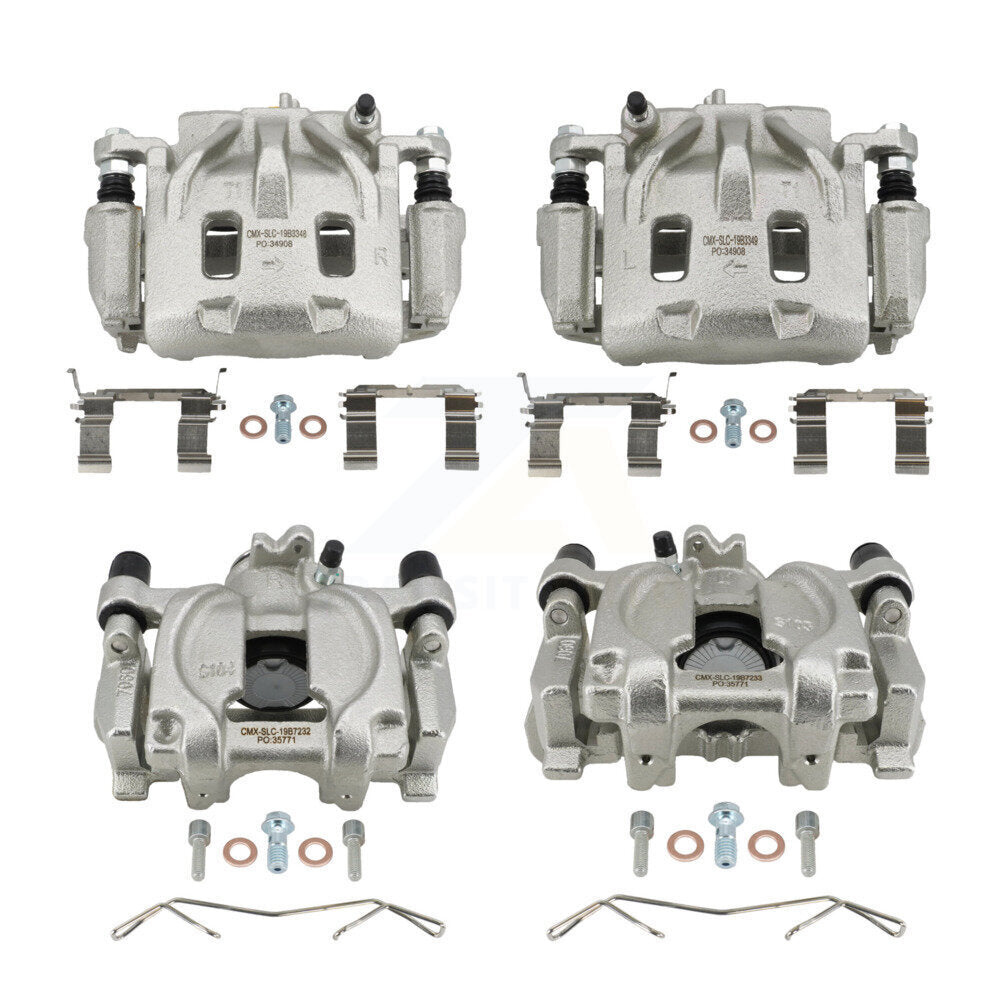 Front Rear Brake Caliper Left Right (Driver Passenger) Kit For Subaru Outback Legacy WRX KBC-100826