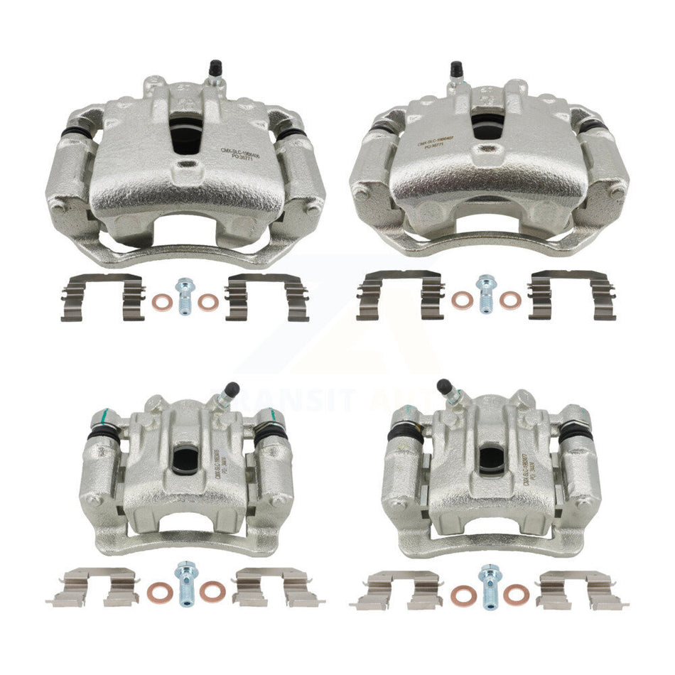 Front Rear Brake Caliper Left Right (Driver Passenger) Kit For Kia Forte Koup Forte5 2.4L KBC-100828