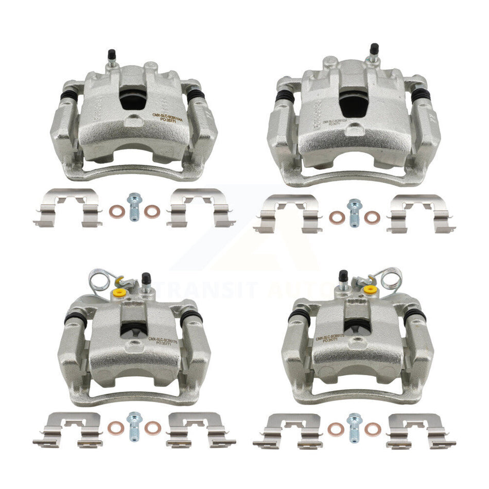 Front Rear Brake Caliper Left Right Driver Passenger Side Kit For Kia Rio Hyundai Accent KBC-100836