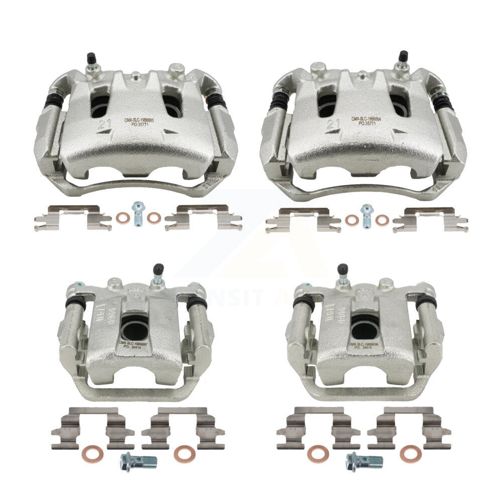 Front Rear Disc Brake Caliper Left Right Side (Driver Passenger) Kit For Nissan LEAF KBC-100872