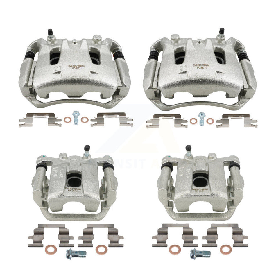 Front Rear Disc Brake Caliper Left Right Side (Driver Passenger) Kit For Nissan LEAF KBC-100872