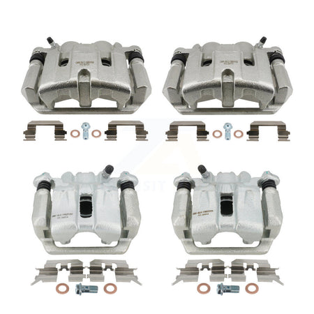 Front Rear Brake Caliper Left Right (Driver Passenger) Kit For 2006-2014 Honda Ridgeline KBC-100881
