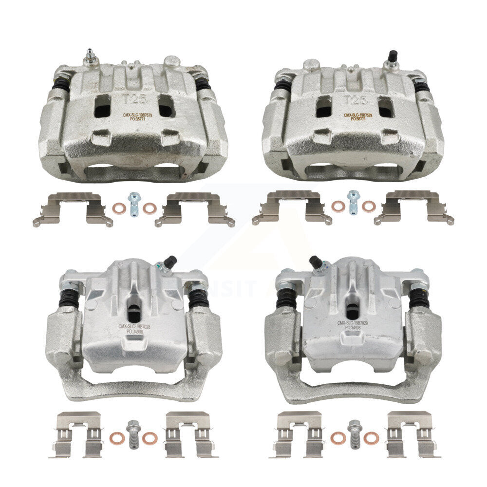 Front Rear Brake Caliper Kit For 2017-2022 Subaru Impreza With 276mm Diameter Rotor KBC-100888