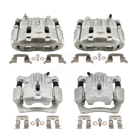 Front Rear Brake Caliper Kit For 2017-2022 Subaru Impreza With 276mm Diameter Rotor KBC-100888