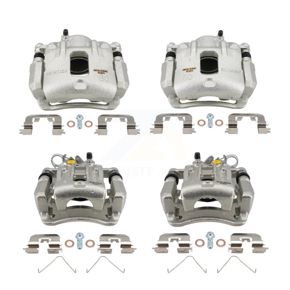 Front Rear Brake Caliper Left Right Kit For 2014-2017 Kia Rondo With Manual Parking KBC-100889