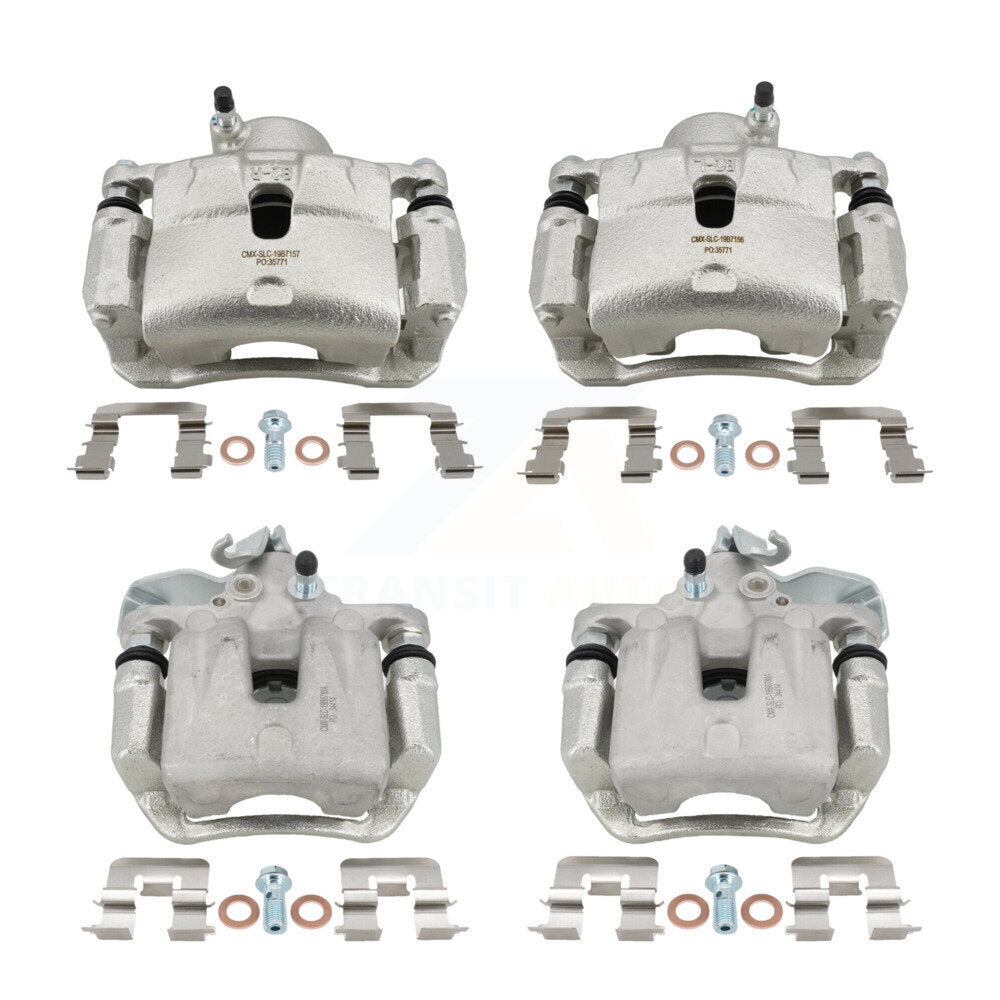 Front Rear Disc Brake Caliper Left Right Side (Driver Passenger) Kit For Kia Soul KBC-100892