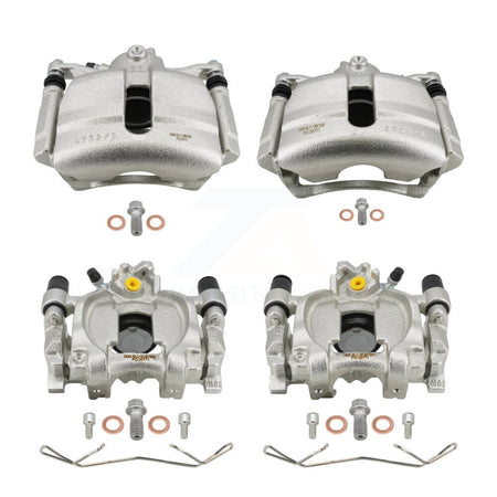 Front Rear Brake Caliper Left Right Side (Driver Passenger) Kit For Volkswagen Jetta Golf KBC-100896
