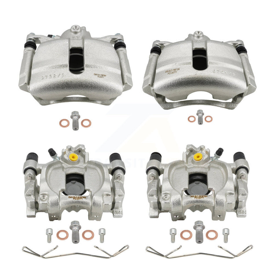 Front Rear Brake Caliper Left Right Side (Driver Passenger) Kit For Volkswagen Jetta Golf KBC-100896