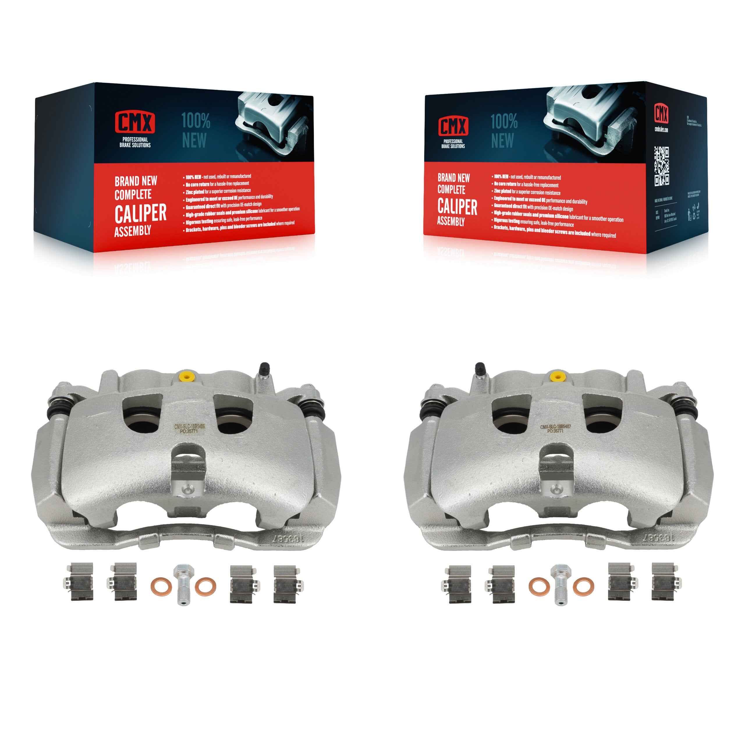 Front Brake Caliper Left Right Driver Passenger Kit For Ford F-350 Super Duty F-250 F-450 KBC-100906