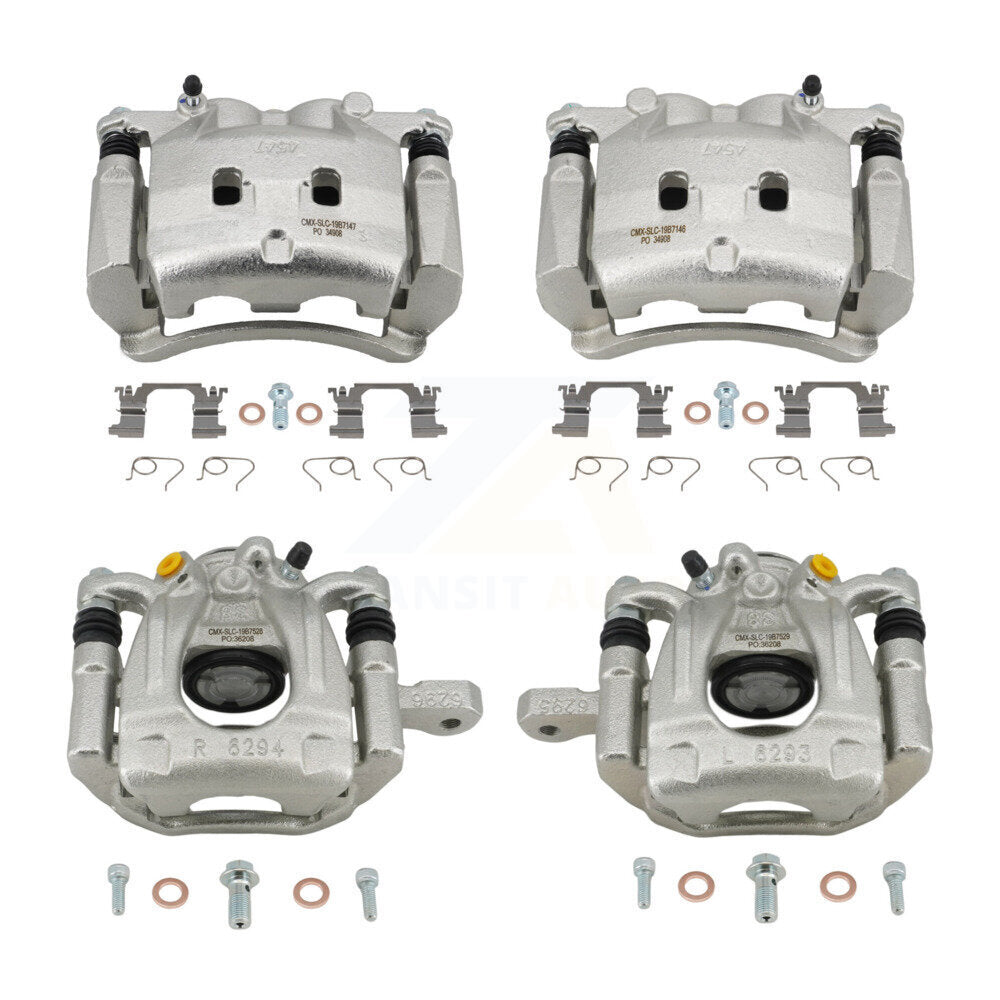 Front Rear Brake Caliper Kit For 2018-2019 Nissan Rogue FULL HYBRID EV-GAS (FHEV) engine KBC-100911