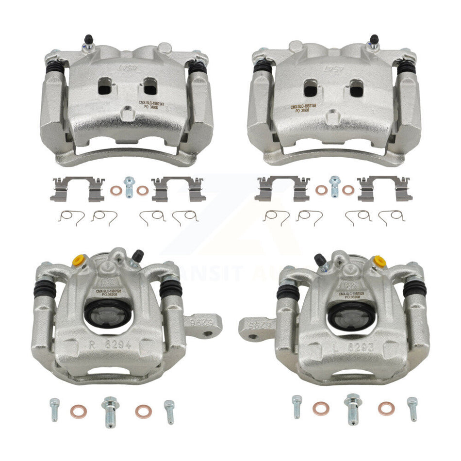 Front Rear Brake Caliper Kit For 2018-2019 Nissan Rogue FULL HYBRID EV-GAS (FHEV) engine KBC-100911