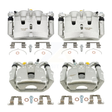 Front Rear Brake Caliper Left Right (Driver Passenger) Kit For 2017-2019 Acura MDX 3.5L KBC-100914