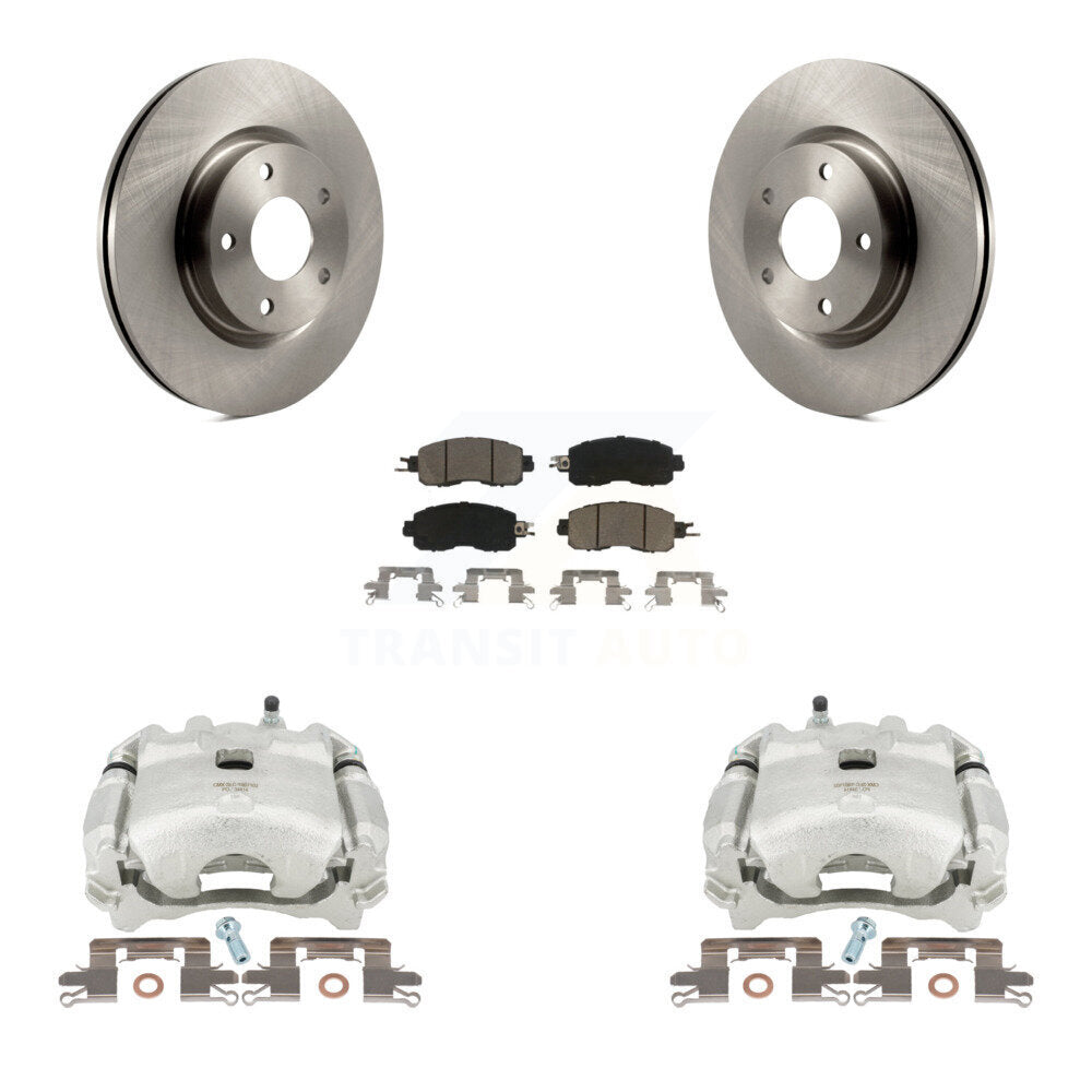 Front Disc Brake Caliper Rotors And Ceramic Pads Kit For Nissan Altima KC8-100001C by Transit Auto