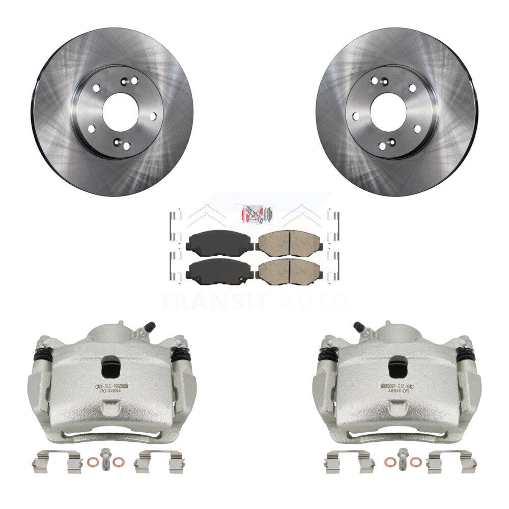 Front Disc Brake Caliper Rotors And Ceramic Pads Kit For Honda Accord Fit Acura ILX KC8-100001N