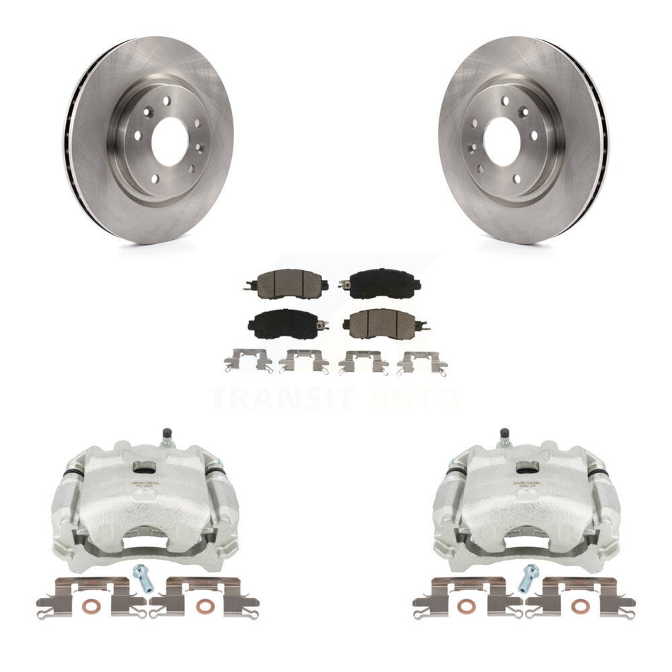 Front Disc Brake Caliper Rotors And Ceramic Pads Kit For Nissan LEAF KC8-100002C