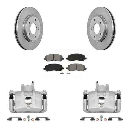 Front Disc Brake Caliper Rotors And Semi-Metallic Pads Kit For Mitsubishi Lancer KC8-100002S