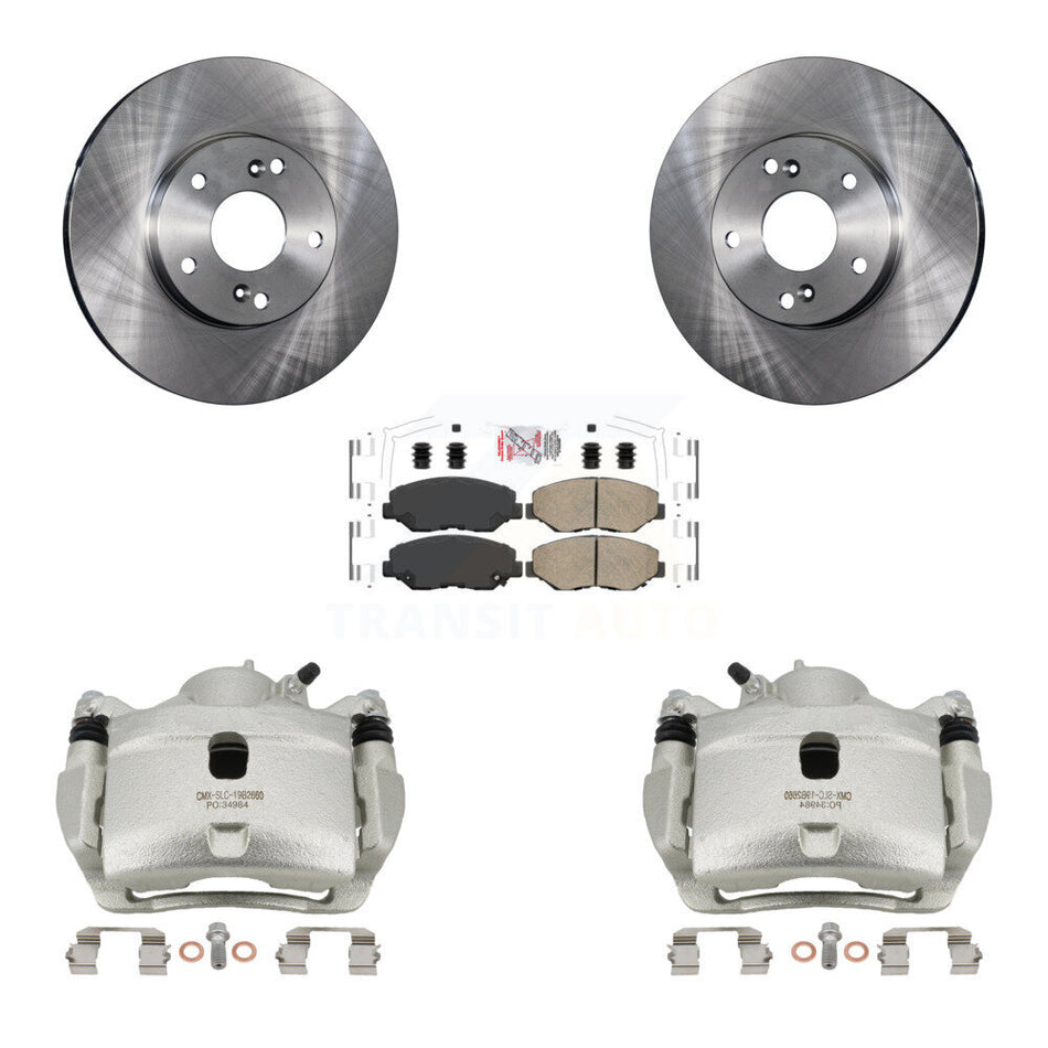 Front Disc Brake Caliper Rotors And Ceramic Pads Kit For Honda Accord Fit Acura ILX KC8-100003N