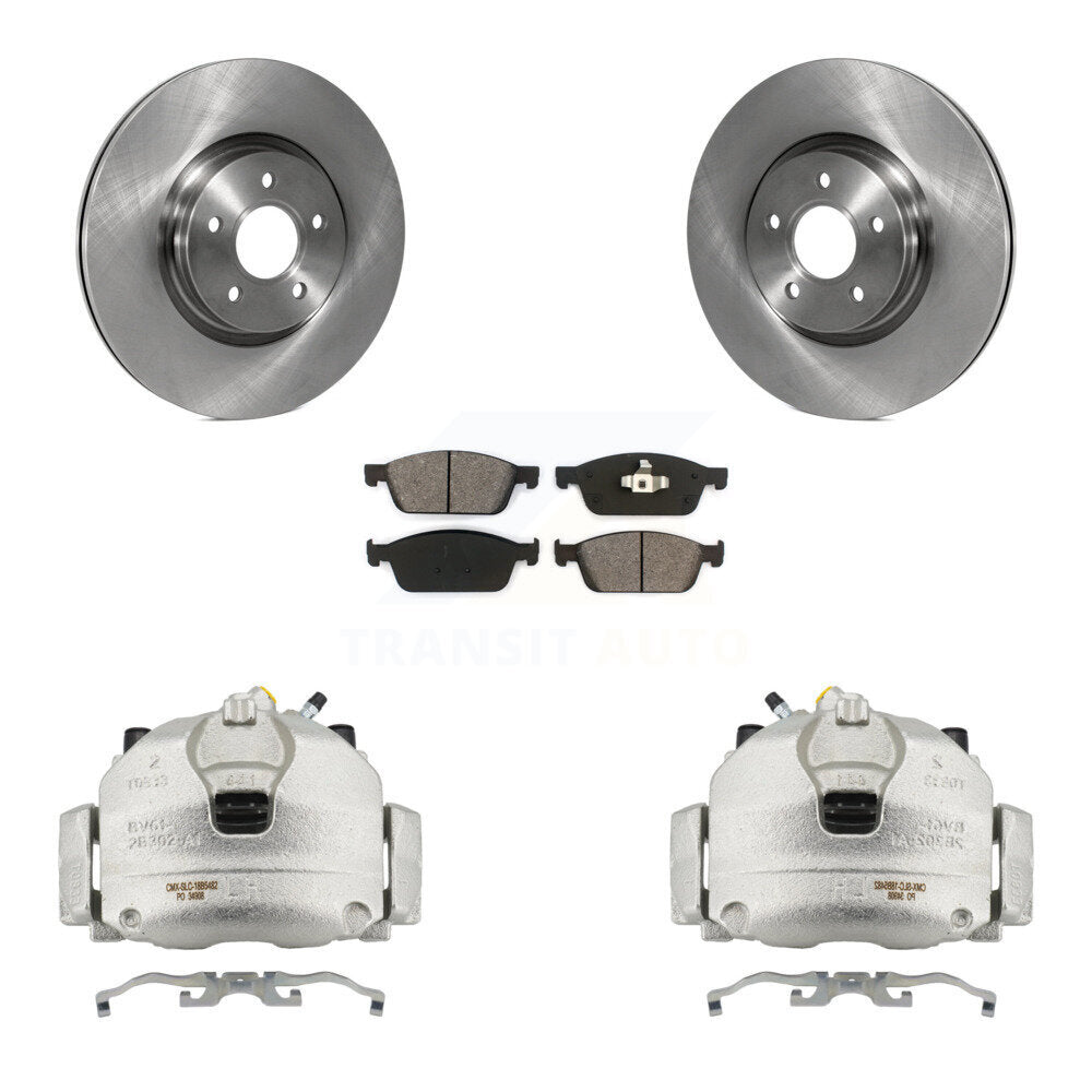 Front Brake Caliper Rotors Semi-Metallic Pad Kit For Ford Escape Transit Connect Lincoln KC8-100004S