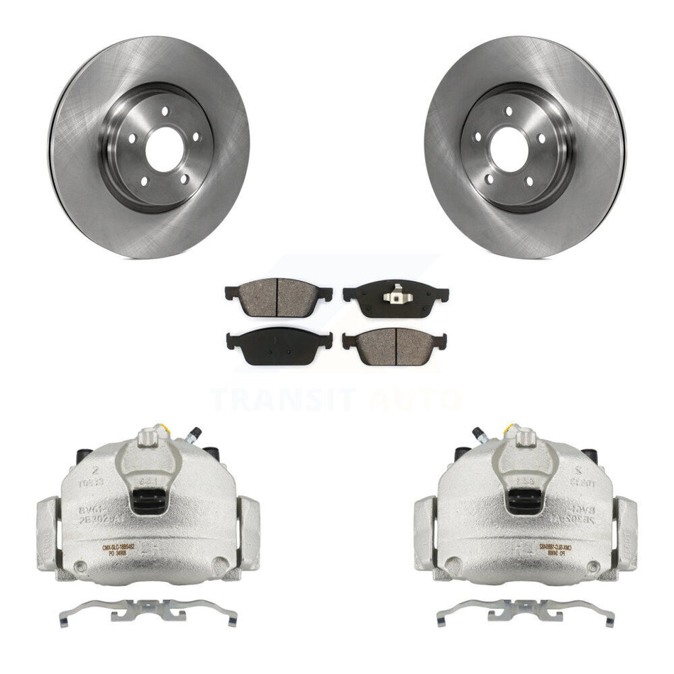 Front Brake Caliper Rotors Semi-Metallic Pad Kit For Ford Escape Transit Connect Lincoln KC8-100004S