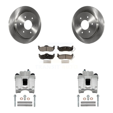 Rear Disc Brake Caliper Rotors And Ceramic Pad Kit For Nissan TITAN Armada INFINITI QX56 KC8-100004T