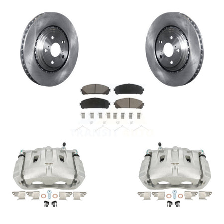 Front Disc Brake Caliper Rotors And Ceramic Pads Kit For Toyota Highlander Sienna Lexus RX350 KC8-100006C by Transit Auto