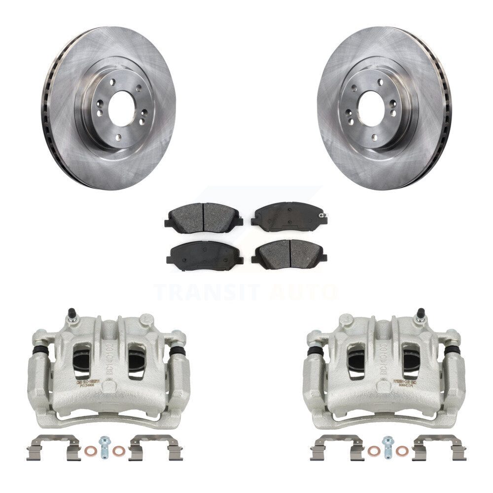 Front Disc Brake Caliper Rotors And Semi-Metallic Pads Kit For Hyundai Santa Fe XL KC8-100007S
