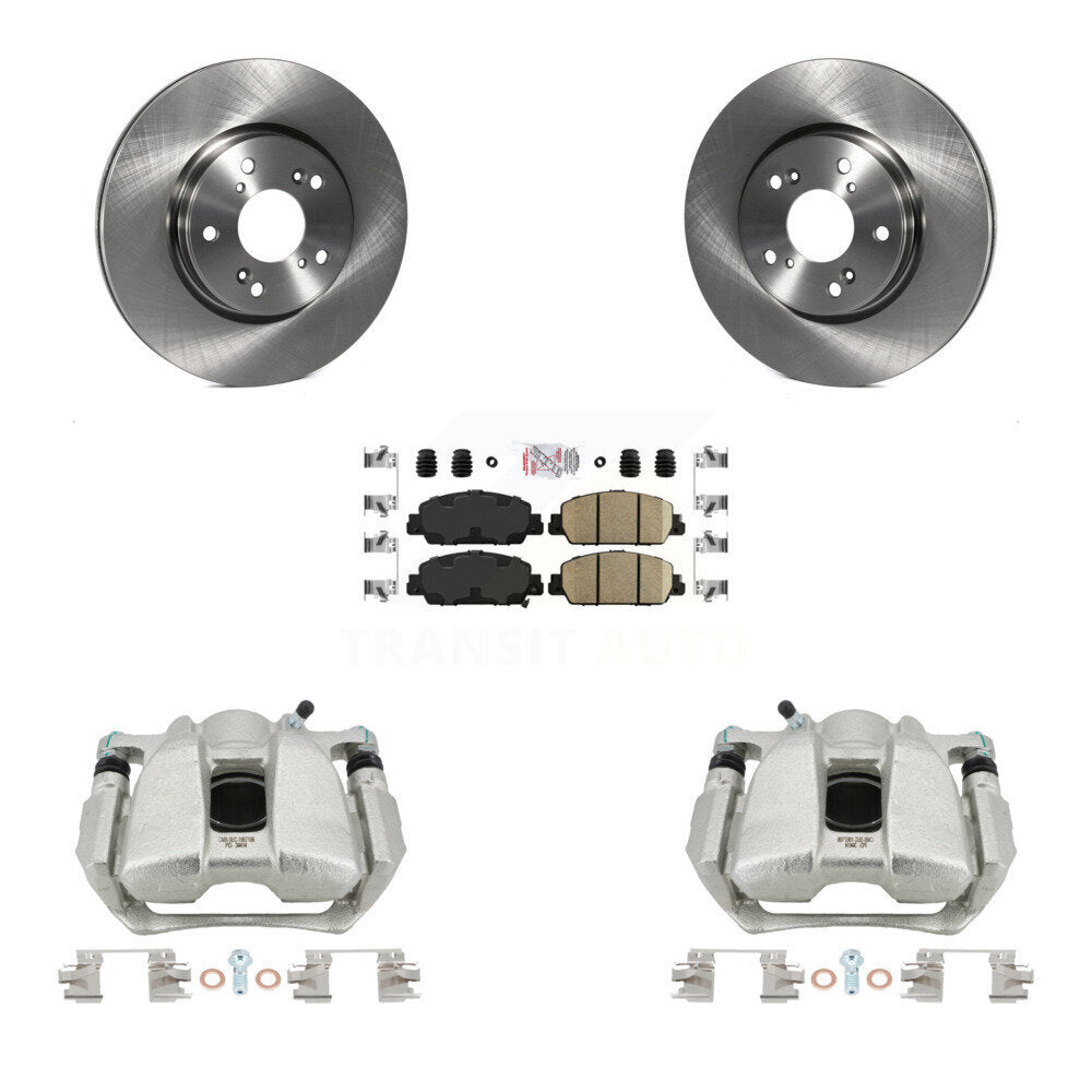 Front Disc Brake Caliper Rotors And Ceramic Pads Kit For Honda HR-V Accord KC8-100008N