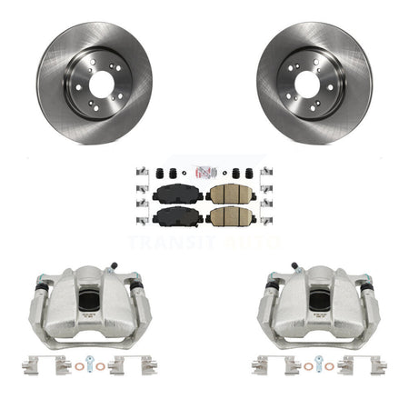 Front Disc Brake Caliper Rotors And Ceramic Pads Kit For Honda HR-V Accord KC8-100008N