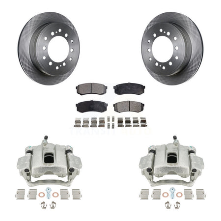 Rear Disc Brake Caliper Rotors And Ceramic Pads Kit For Toyota 4Runner Lexus GX460 KC8-100008T by Transit Auto