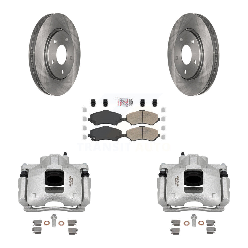 Front Brake Caliper Rotor Ceramic Pad Kit For Dodge Grand Caravan Chrysler Town & Routan KC8-100011N