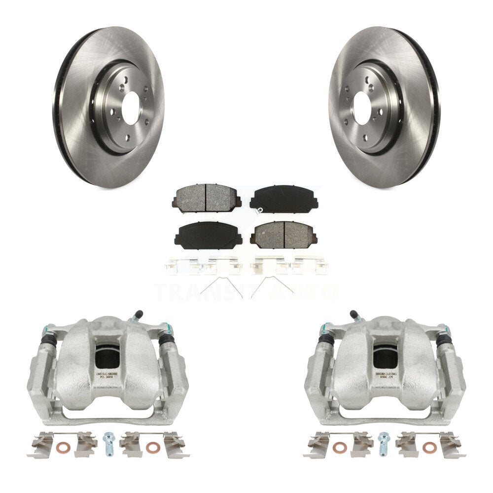 Front Disc Brake Caliper Rotors And Semi-Metallic Pads Kit For Honda Accord Acura ILX KC8-100011S by Transit Auto