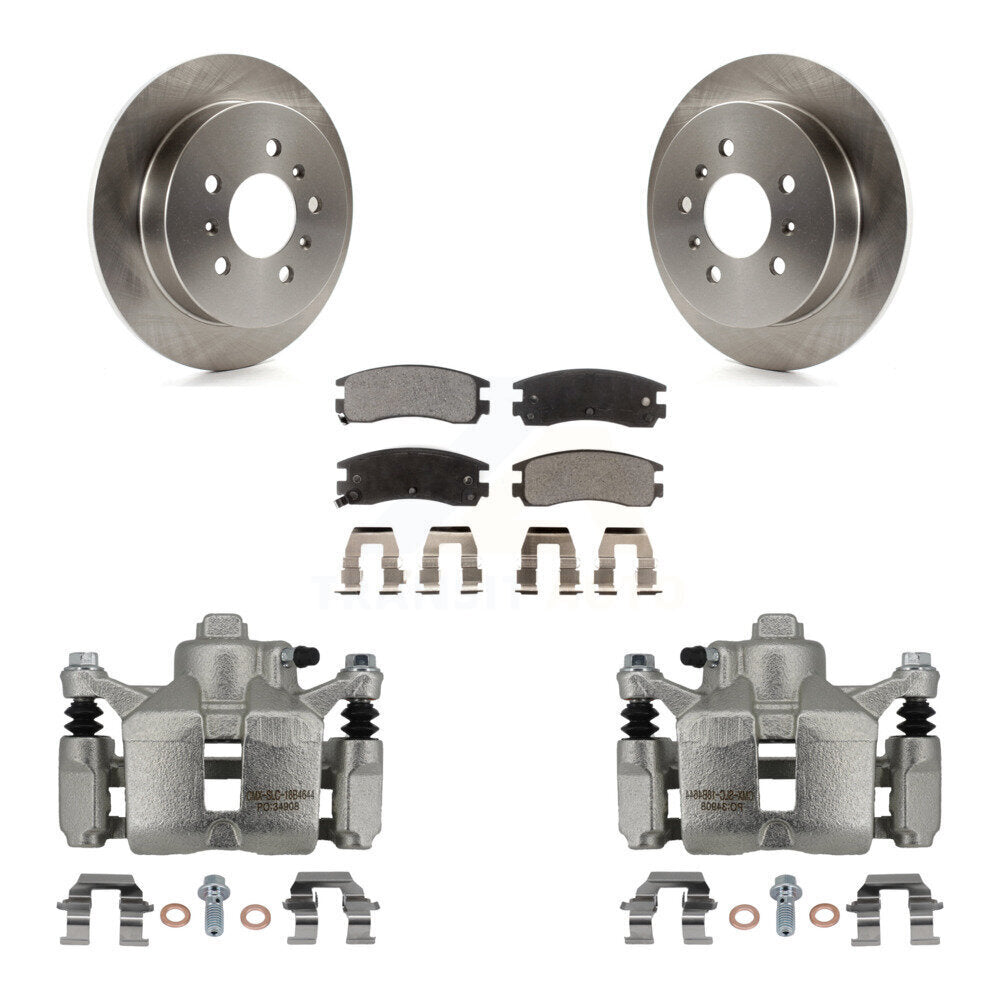 Rear Brake Caliper Rotor Ceramic Pad Kit For Chevrolet Impala Buick LaCrosse Monte Carlo KC8-100011T