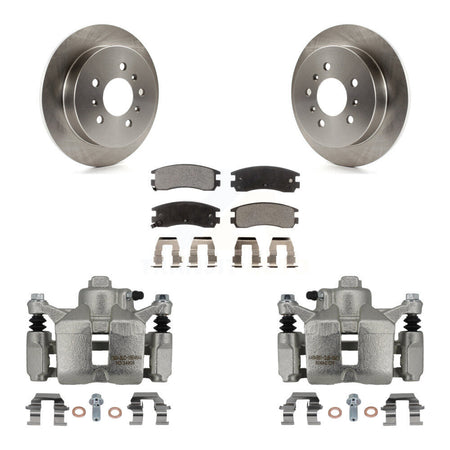 Rear Brake Caliper Rotor Ceramic Pad Kit For Chevrolet Impala Buick LaCrosse Monte Carlo KC8-100011T