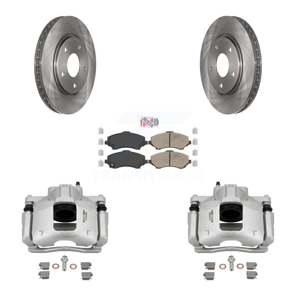 Front Brake Caliper Rotor Ceramic Pad Kit For Dodge Grand Caravan Chrysler Town & Routan KC8-100012N