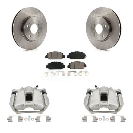 Front Disc Brake Caliper Rotors And Semi-Metallic Pads Kit For Honda Accord KC8-100012S