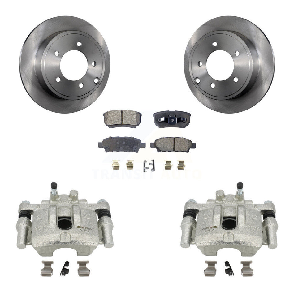 Rear Disc Brake Caliper Rotors And Ceramic Pads Kit For Jeep Dodge Patriot Chrysler Compass Avenger 200 Caliber Sebring Mitsubishi Lancer KC8-100012T