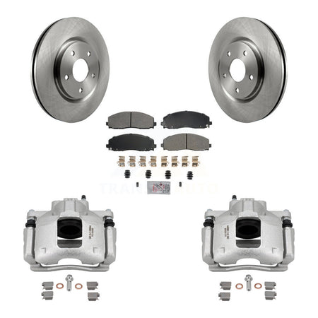 Front Disc Brake Caliper Rotors And Semi-Metallic Pads Kit For Volkswagen Routan Ram C/V KC8-100013N