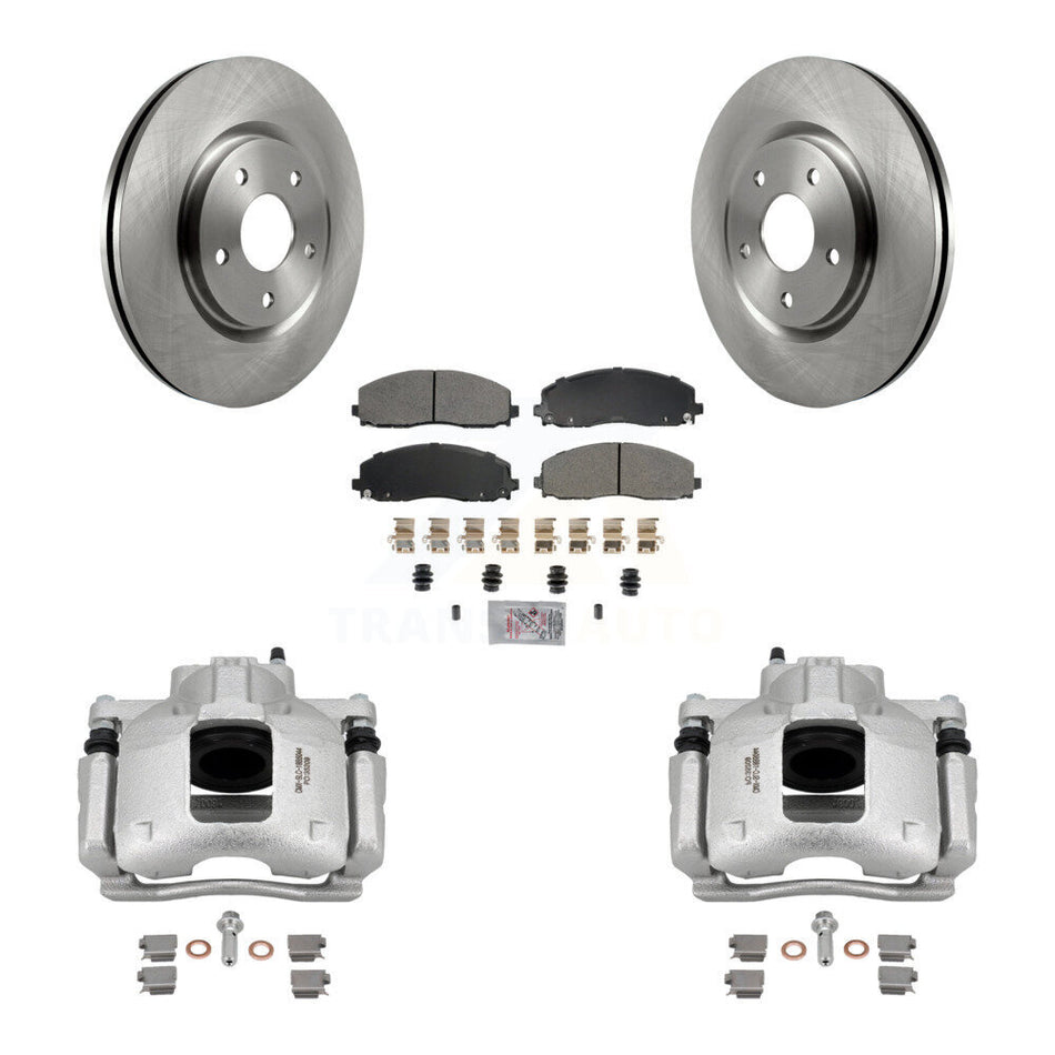 Front Disc Brake Caliper Rotors And Semi-Metallic Pads Kit For Volkswagen Routan Ram C/V KC8-100013N