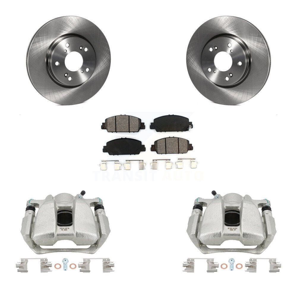 Front Disc Brake Caliper Rotors And Semi-Metallic Pads Kit For Honda HR-V Accord KC8-100013S