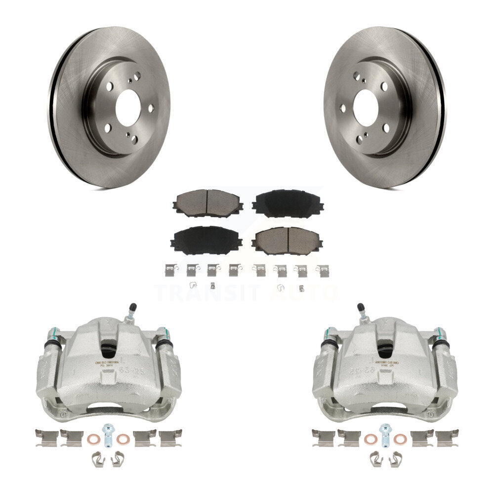 Front Disc Brake Caliper Rotors And Ceramic Pads Kit For Toyota RAV4 Scion xB Prius V Lexus HS250h KC8-100014C by Transit Auto