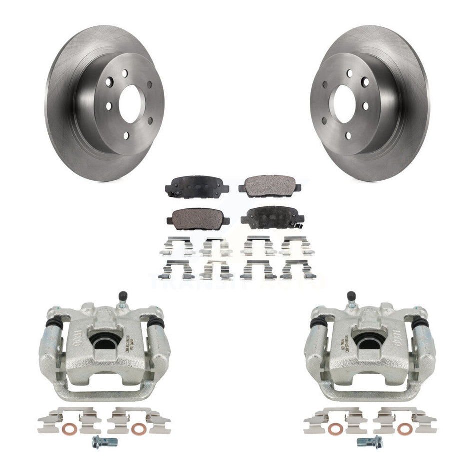 Rear Disc Brake Caliper Rotors And Ceramic Pads Kit For Nissan Altima Maxima KC8-100019T