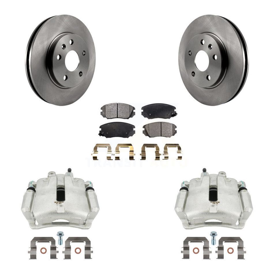 Front Disc Brake Caliper Rotors And Semi-Metallic Pads Kit For Chevrolet Malibu Buick LaCrosse Regal Limited KC8-100020P by Transit Auto