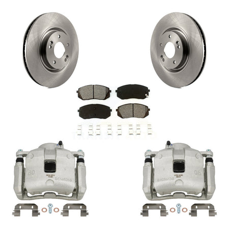 Front Brake Caliper Rotors & Semi-Metallic Pad Kit For 2016 Hyundai Tucson From 05 08 15 KC8-100026S