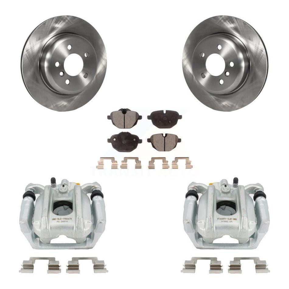 Rear Brake Caliper Rotors & Ceramic Pad Kit For BMW 535i xDrive 528i ActiveHybrid 5 535d KC8-100026T