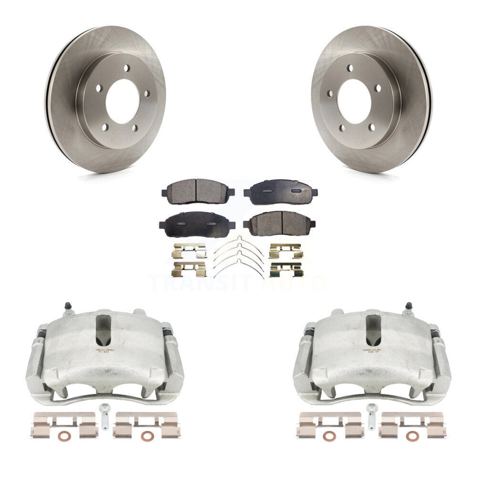 Front Disc Brake Caliper Rotors And Semi-Metallic Pads Kit For 2004 Ford F-150 4WD With 5 Lug Wheels KC8-100027P by Transit Auto