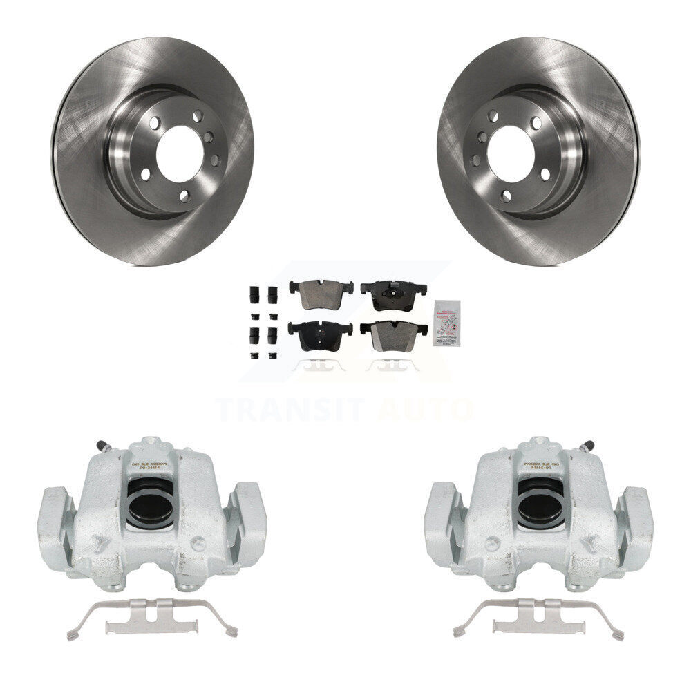 Front Disc Brake Caliper Rotors And Semi-Metallic Pads Kit For BMW 330e KC8-100031N