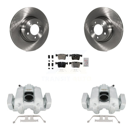 Front Disc Brake Caliper Rotors And Semi-Metallic Pads Kit For BMW 330e KC8-100031N