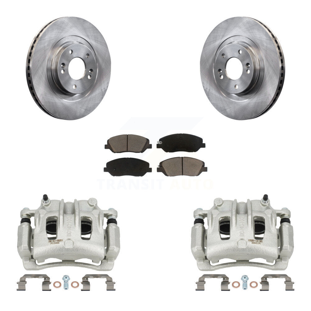 Front Disc Brake Caliper Rotors And Ceramic Pads Kit For Hyundai Santa Fe XL KC8-100033C