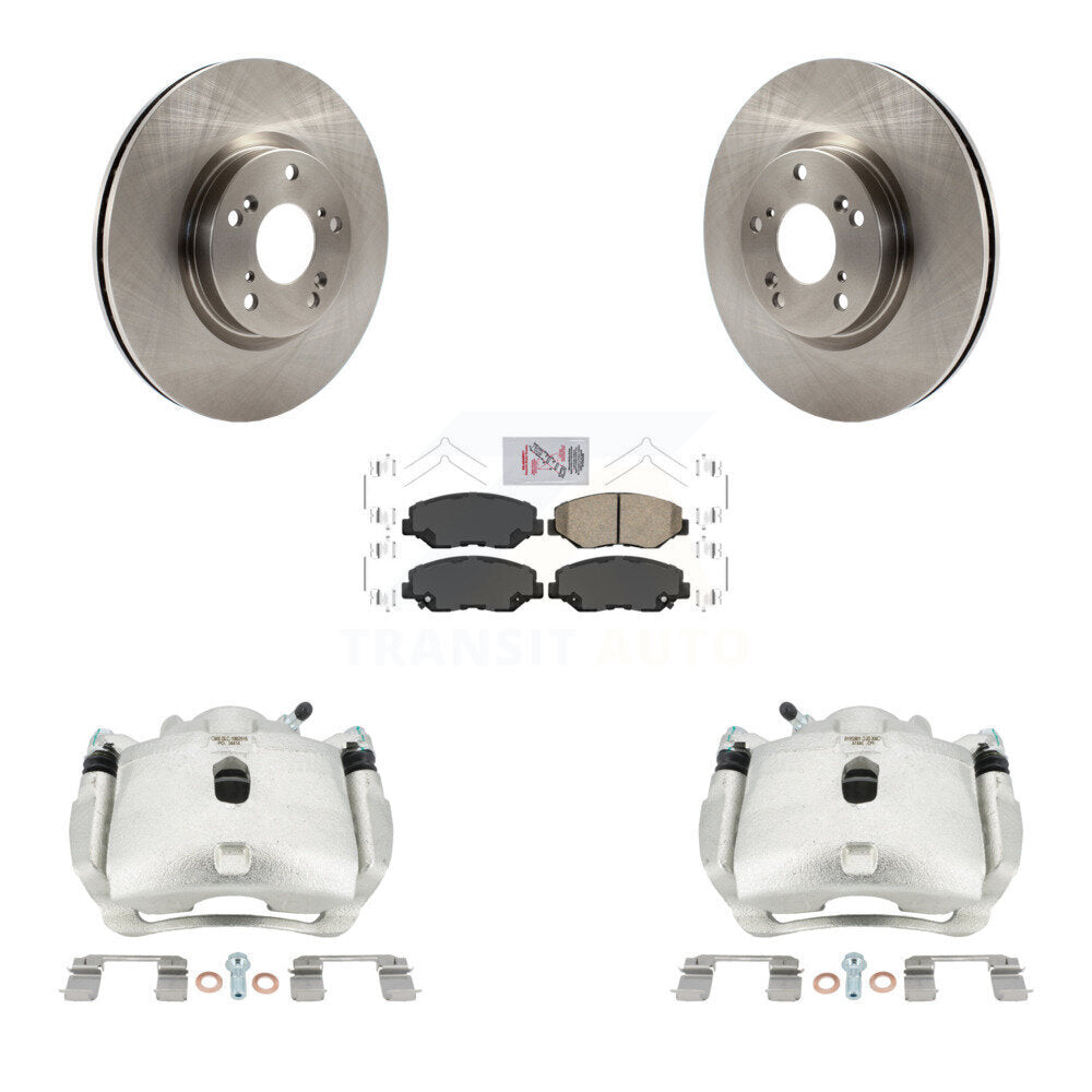 Front Disc Brake Caliper Rotors And Ceramic Pads Kit For Honda Civic Acura ILX KC8-100038N
